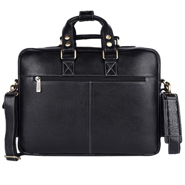 HAMMONDS FLYCATCHER Genuine Leather Office Bag for Men with Adjustable Shoulder Strap - 15.6 Inch Laptop Bag for Men - Water Resistant, 1 Year Warranty - Office, Travel, Daily Use - Image 7