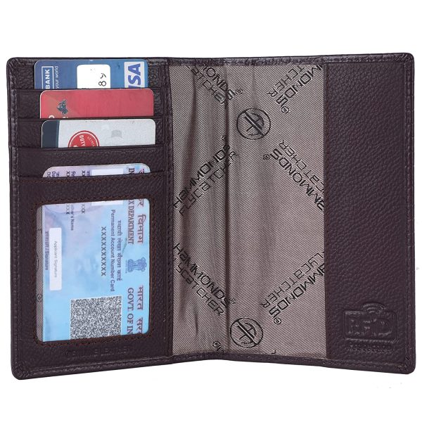 HAMMONDS FLYCATCHER Genuine Leather Passport Cover for Men, Passport Cover for Women, RFID Passport Holder for Men Travel Accessories for Men, Passport Bag for Men, 3 ATM Card Slots - Image 5