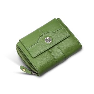 HAMMONDS FLYCATCHER Leather Ladies Wallet for Woman with 14 Card Slots - Clutch Purse for Women, Ladies Wallet for Women Stylish, Ladies Purse for Women Wallet, Purse for Woman, PRT Green