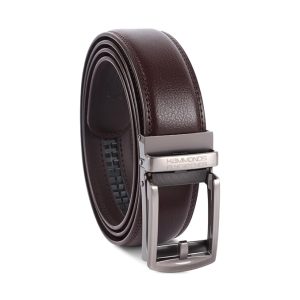 HAMMONDS FLYCATCHER Genuine Leather Belt for Men - Perfect for Formal and Casual Wear - Adjustable Waistband up to 46 Inches - Autolock Belt for Formal and Casual Wear