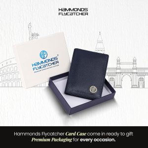 HAMMONDS FLYCATCHER Genuine Leather Card Holder Wallet for Man & Women, RFID Protected ATM/Credit Card Holder Wallet for Men with 6 Slots