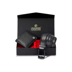 HAMMONDS FLYCATCHER Gift for Men Combo - Genuine Leather Wallet and Belt Combo Box - Leather Belt- Birthday Special & Unique Gift Ideas for Husband, Boyfriend, Teachers, Father