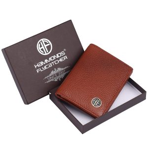 HAMMONDS FLYCATCHER Genuine Leather Card Holder Wallet for Man & Women, RFID Protected ATM/Credit Card Holder Wallet for Men with 6 Slots and 1 Currency Slot