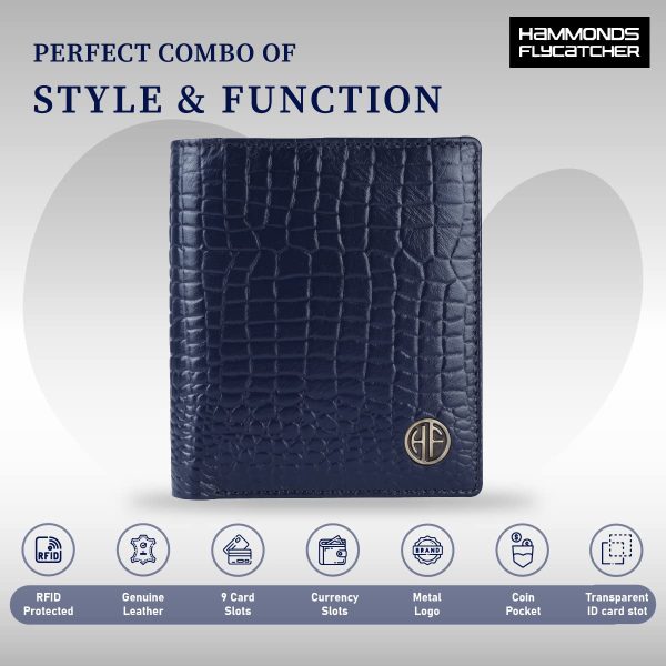 HAMMONDS FLYCATCHER Wallet for Men Leather Original, Mens Wallet, Leather Wallets for Men Stylish, Bi-Fold Wallets for Man, 3 Card Slots, 2 ID Slots, Coin Pocket, Gift for Mens - Image 9