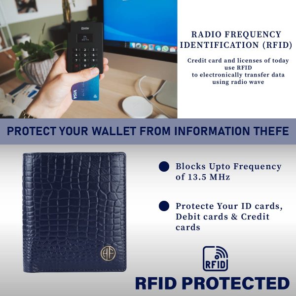 HAMMONDS FLYCATCHER Wallet for Men Leather Original, Mens Wallet, Leather Wallets for Men Stylish, Bi-Fold Wallets for Man, 3 Card Slots, 2 ID Slots, Coin Pocket, Gift for Mens - Image 4