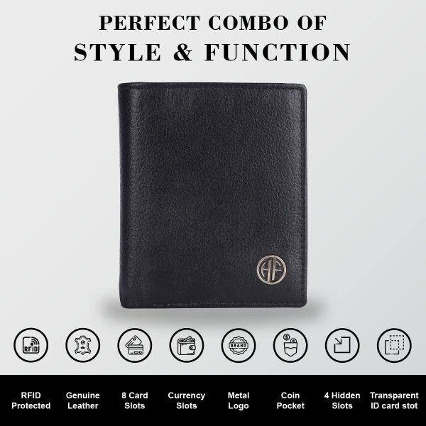HAMMONDS FLYCATCHER Wallet for Men Leather Original, Mens Wallet, Leather Wallets for Men Stylish, Bi-Fold Wallets for Man, 3 Card Slots, 2 ID Slots, Coin Pocket, Gift for Mens - Image 4