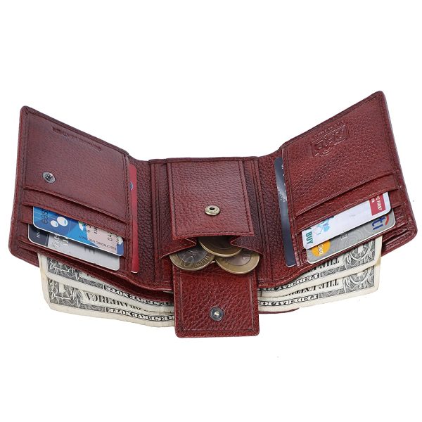 HAMMONDS FLYCATCHER Black Wallets for Man - Trifold Genuine Leather Men Wallet with RFID Protection, 5 Card Slots, 2 ID Windows, Currency Slots, Snap Button Closure, Gift Box Included, Gift for Men - Image 3
