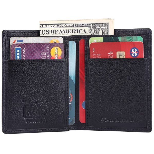 HAMMONDS FLYCATCHER Genuine Leather Card Holder Wallet for Man & Women, RFID Protected ATM/Credit Card Holder Wallet for Men with 6 Slots and 1 Currency Slot - Image 4