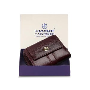 HAMMONDS FLYCATCHER Leather Ladies Wallet for Woman with 14 Card Slots - Clutch Purse for Women, Ladies Wallet for Women Stylish, Ladies Purse for Women Wallet, Purse for Woman, Brown