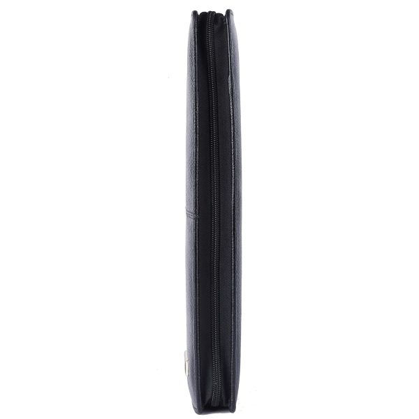 HAMMONDS FLYCATCHER Genuine Leather File Folder, Document Organizer File with Zipper Closure, Premium File Holder for Documents, Business & Office Document File Folder Black - Image 7