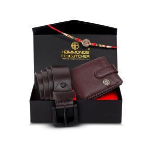 HAMMONDS FLYCATCHER Gift for Men Combo - Genuine Leather Wallet and Belt Combo Box - Leather Belt- Birthday Special & Unique Gift Ideas for Husband, Boyfriend, Teachers, Father (Copy)