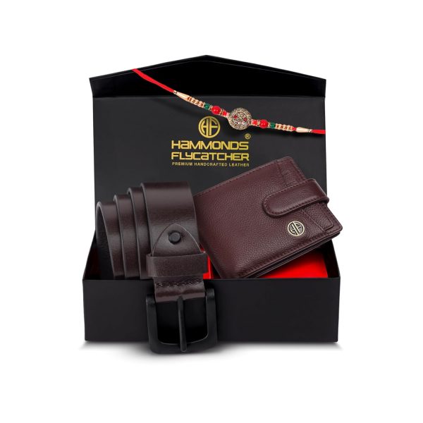 HAMMONDS FLYCATCHER Gift for Men Combo - Genuine Leather Wallet and Belt Combo Box - Leather Belt- Birthday Special & Unique Gift Ideas for Husband, Boyfriend, Teachers, Father (Copy)