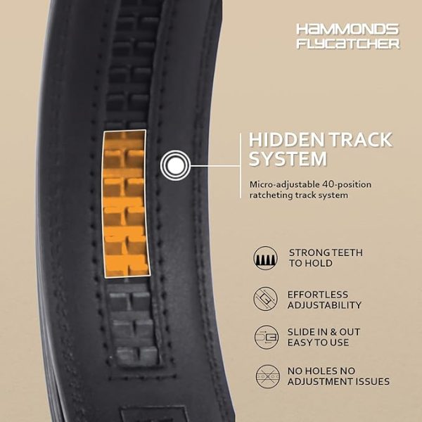 HAMMONDS FLYCATCHER Genuine Leather Belt for Men - Perfect for Formal and Casual Wear - Adjustable Waistband up to 46 Inches - Autolock Belt for Formal and Casual Wear - Image 4