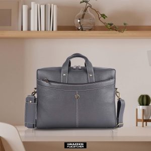 HAMMONDS FLYCATCHER Genuine Leather Office Bag for Men, 15.6 Inch Professional Brown Laptop Bag for Men, Adjustable Strap & Multi Compartments, Travel, Daily Use