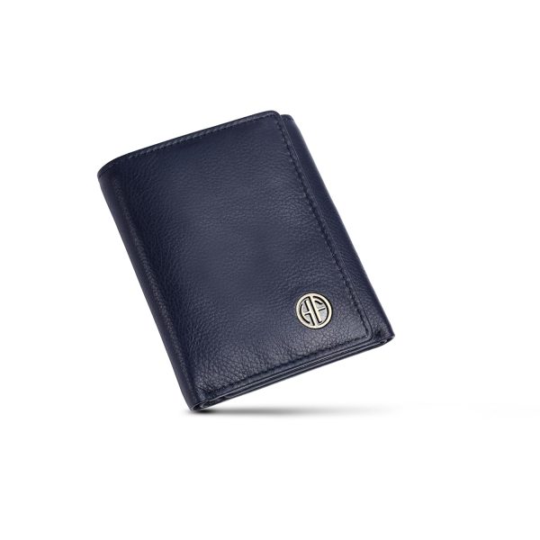 HAMMONDS FLYCATCHER RFID Protected Tri-Fold Wallet for Men Leather Original, Mens Wallet, Leather Wallets for Mens, Stylish Purse with 4 Card Slots, 1 ID Slots, Coin Pocket, Gift for Men - Blue - Image 3