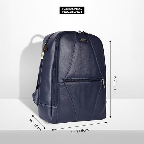 HAMMONDS FLYCATCHER Genuine Leather 14 inch laptop Backpack - Image 5
