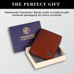HAMMONDS FLYCATCHER Wallet for Men Leather Original, Mens Wallet, Leather Wallets for Men Stylish, Bi-Fold Wallets for Man, 3 Card Slots, 2 ID Slots, Coin Pocket, Gift for Mens