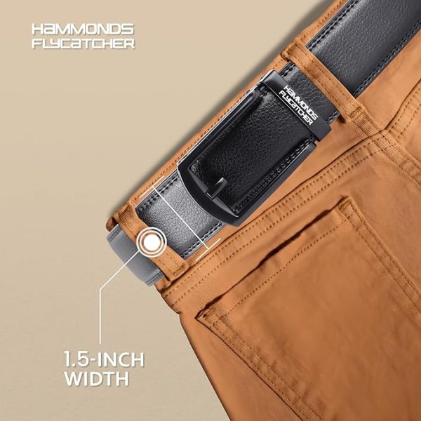 HAMMONDS FLYCATCHER Genuine Leather Belt for Men - Perfect for Formal and Casual Wear - Adjustable Waistband up to 46 Inches - Autolock Belt for Formal and Casual Wear - Image 7