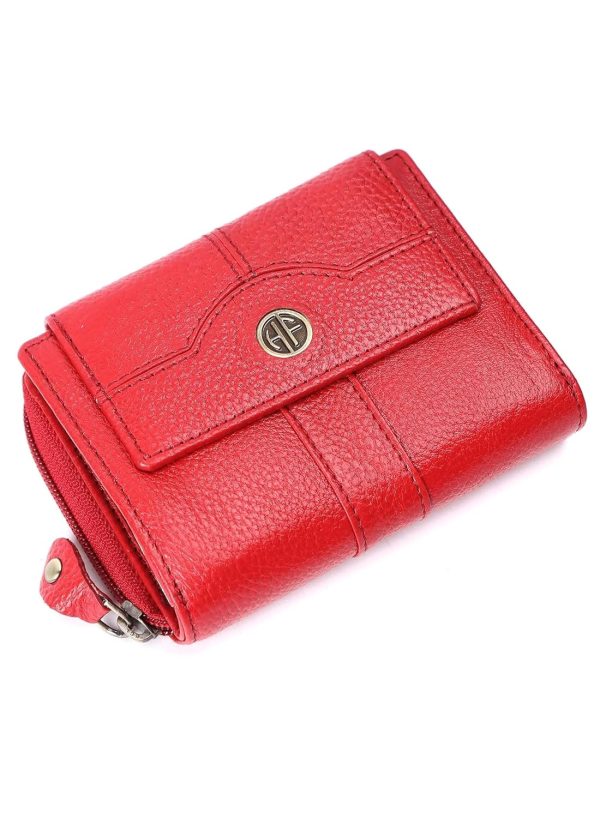 HAMMONDS FLYCATCHER Leather Ladies Wallet for Woman with 14 Card Slots - Clutch Purse for Women, Ladies Wallet for Women Stylish, Ladies Purse for Women Wallet, Purse for Woman, Red - Image 7
