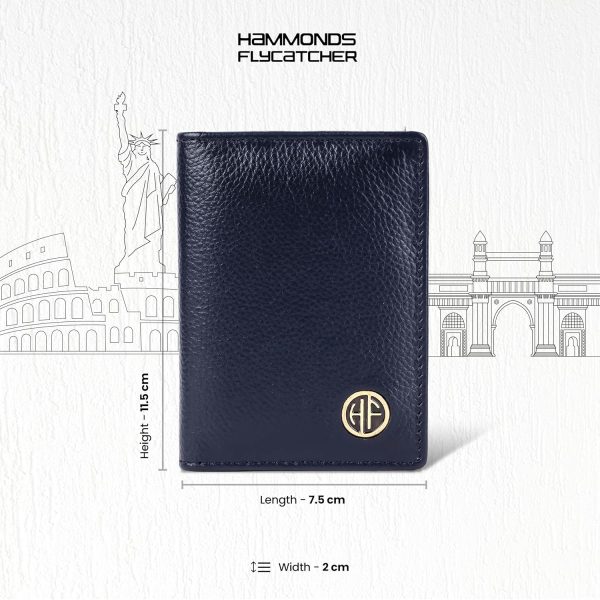 HAMMONDS FLYCATCHER Genuine Leather Card Holder Wallet for Man & Women, RFID Protected ATM/Credit Card Holder Wallet for Men with 6 Slots - Image 4