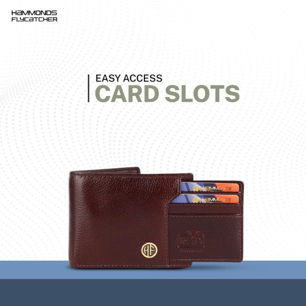 HAMMONDS FLYCATCHER Wallet for Men Leather Original, Mens Wallet, Leather Wallets for Men Stylish, Bi-Fold Wallets for Man, 6 Card Slots, Easy Access Card Slots, Coin Pocket, Mens Gift - Image 4