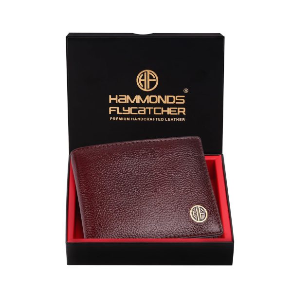 HAMMONDS FLYCATCHER Genuine Leather Wallet for Men, RFID Protected Leather Purse, Money Purse, Bi-Fold Wallet, 8 Card Slots, Coin Pocket, Hidden Pockets - Brown - Image 8
