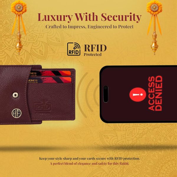 HAMMONDS FLYCATCHER Gift for Men Combo - Genuine Leather Wallet and Belt Combo Box - Leather Belt- Birthday Special & Unique Gift Ideas for Husband, Boyfriend, Teachers, Father (Copy) - Image 5
