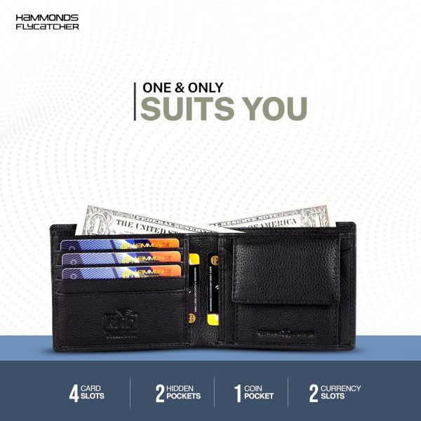 HAMMONDS FLYCATCHER Gift for Men Combo - Genuine Leather Wallet and Belt Combo Box - Leather Belt- Birthday Special & Unique Gift Ideas for Husband, Boyfriend, Teachers, Father - Midnight Black - Image 5