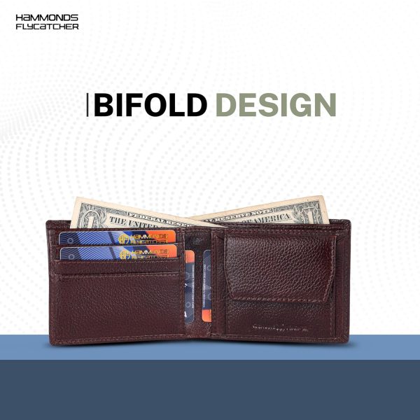 HAMMONDS FLYCATCHER Wallet for Men Leather Original, Mens Wallet, Leather Wallets for Men Stylish, Bi-Fold Wallets for Man, 6 Card Slots, Easy Access Card Slots, Coin Pocket, Mens Gift - Image 3