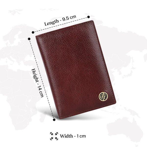 HAMMONDS FLYCATCHER Genuine Leather Passport Cover for Men, Passport Cover for Women, RFID Passport Holder for Men Travel Accessories for Men, Passport Bag for Men, 3 ATM Card Slots - Brown - Image 3
