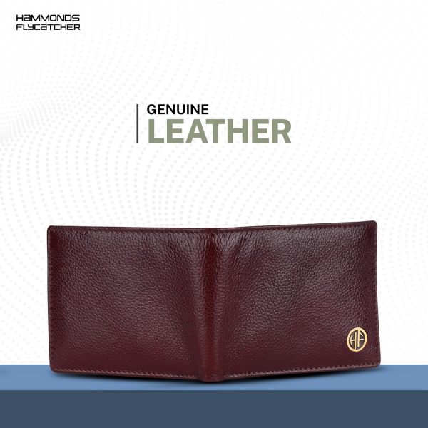 HAMMONDS FLYCATCHER Genuine Leather Wallet for Men, RFID Protected Leather Purse, Money Purse, Bi-Fold Wallet, 8 Card Slots, Coin Pocket, Hidden Pockets - Brown - Image 9