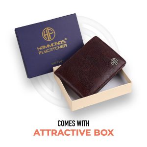 HAMMONDS FLYCATCHER Genuine Leather Slim Wallet for Men, Brown | RFID Protected Leather Wallets for Men | Mens Wallet with 6 Card Slots Card Container