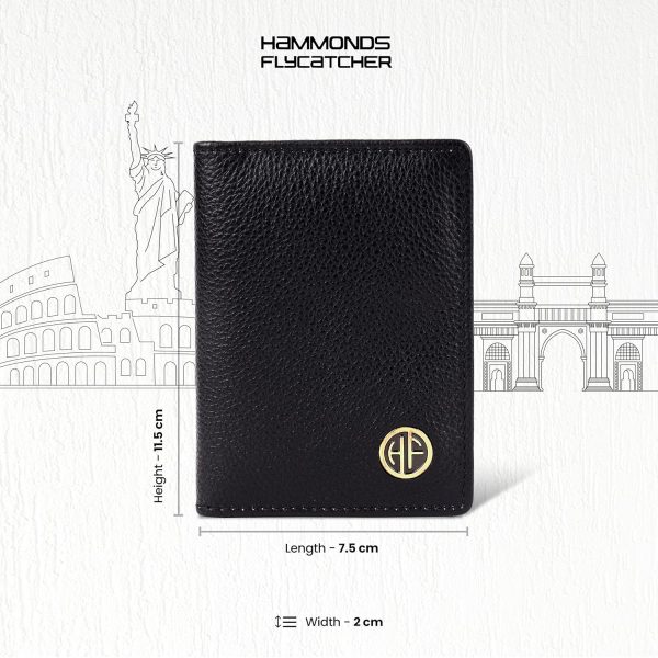 HAMMONDS FLYCATCHER Genuine Leather Card Holder Wallet for Man & Women, RFID Protected ATM/Credit Card Holder Wallet for Men with 6 Slots - Image 6