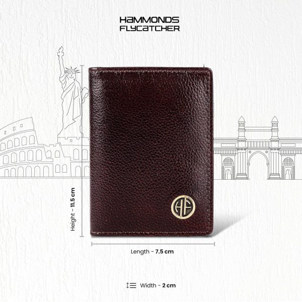 HAMMONDS FLYCATCHER Genuine Leather Card Holder Wallet for Man & Women, RFID Protected ATM/Credit Card Holder Wallet for Men with 6 Slots - Image 7
