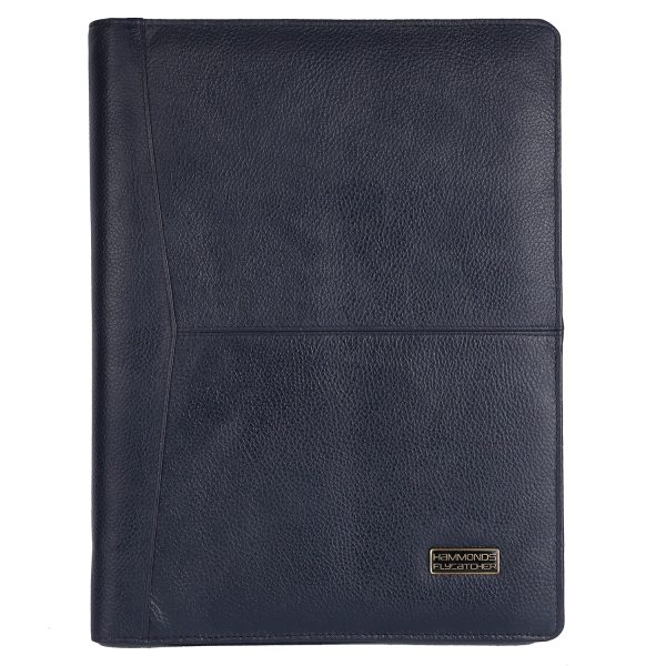 HAMMONDS FLYCATCHER Genuine Leather File Folder, Document Organizer File with Zipper Closure, Premium File Holder for Documents, Business & Office Document File Folder Black (Copy)