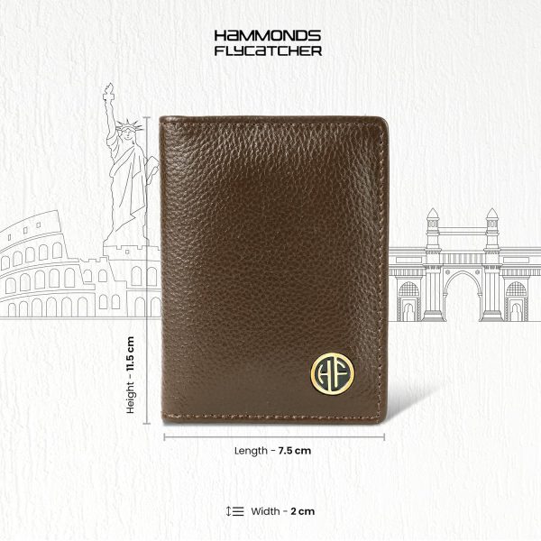 HAMMONDS FLYCATCHER Genuine Leather Card Holder Wallet for Man & Women, RFID Protected ATM/Credit Card Holder Wallet for Men with 6 Slots - Image 5