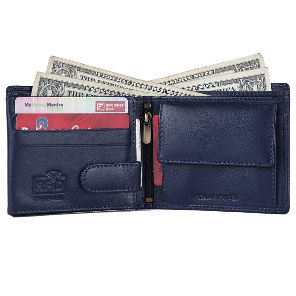HAMMONDS FLYCATCHER RFID Protected Bi-Fold Wallet for Men Leather Original, Mens Wallet, Leather Wallets for Men, Stylish Purse with 6 Card Slots, 3 ID Slot, Coin Pocket, Gift for Mens - Image 4