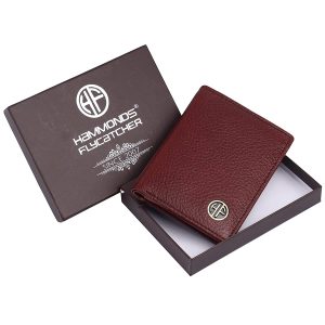 HAMMONDS FLYCATCHER Genuine Leather Card Holder Wallet for Man & Women, RFID Protected ATM/Credit Card Holder Wallet for Men with 6 Slots and 1 Currency Slot