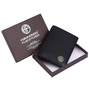 HAMMONDS FLYCATCHER Genuine Leather Card Holder Wallet for Man & Women, RFID Protected ATM/Credit Card Holder Wallet for Men with 6 Slots and 1 Currency Slot