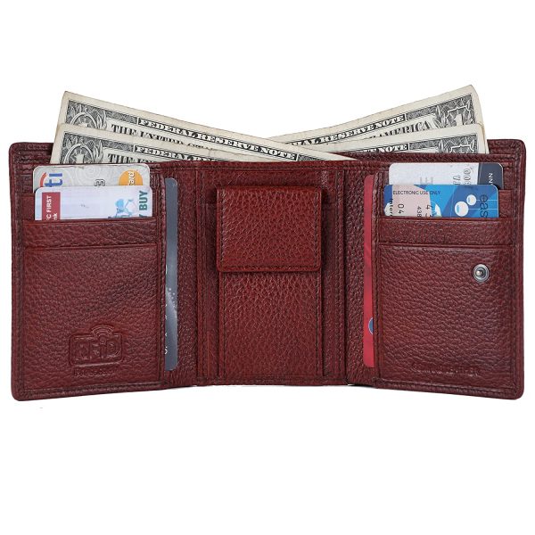 HAMMONDS FLYCATCHER Black Wallets for Man - Trifold Genuine Leather Men Wallet with RFID Protection, 5 Card Slots, 2 ID Windows, Currency Slots, Snap Button Closure, Gift Box Included, Gift for Men - Image 6