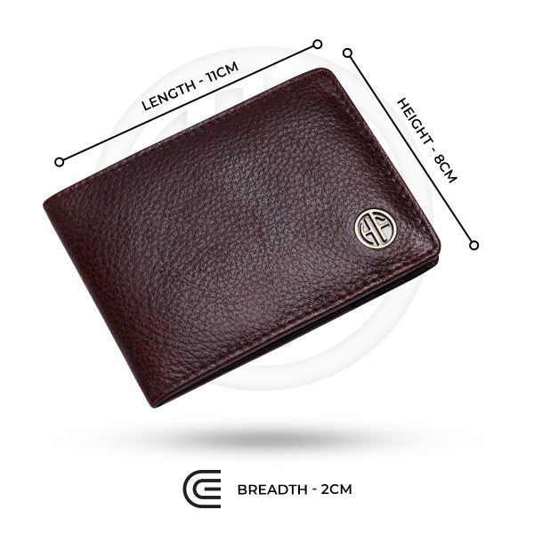 HAMMONDS FLYCATCHER Genuine Leather Slim Wallet for Men, Brown | RFID Protected Leather Wallets for Men | Mens Wallet with 6 Card Slots Card Container - Image 6
