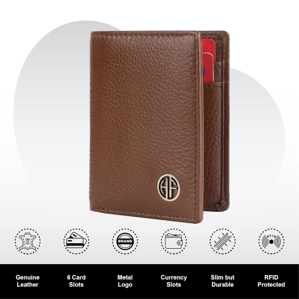 HAMMONDS FLYCATCHER Genuine Leather Card Holder Wallet for Man & Women, RFID Protected ATM/Credit Card Holder Wallet for Men with 6 Slots and 1 Currency Slot - Image 6