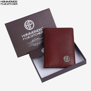 HAMMONDS FLYCATCHER Genuine Leather Card Holder Wallet for Man & Women, RFID Protected ATM/Credit Card Holder Wallet for Men with 6 Slots