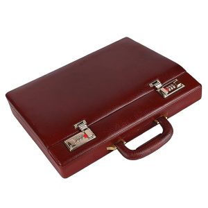 HAMMONDS FLYCATCHER Expandable Genuine Leather Briefcase for Men, Travel Office Bag with Dual Combination Lock Protection, Hand Bag for Men, Spacious