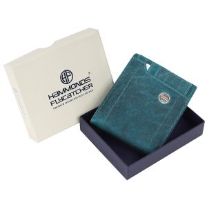 Hammonds Flycatcher Blue Genuine Leather Wallet For Men