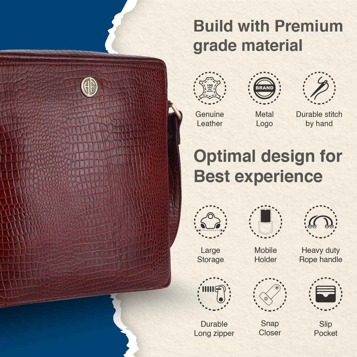 Hammonds Flycatcher Genuine Leather Sling Bag - Image 7