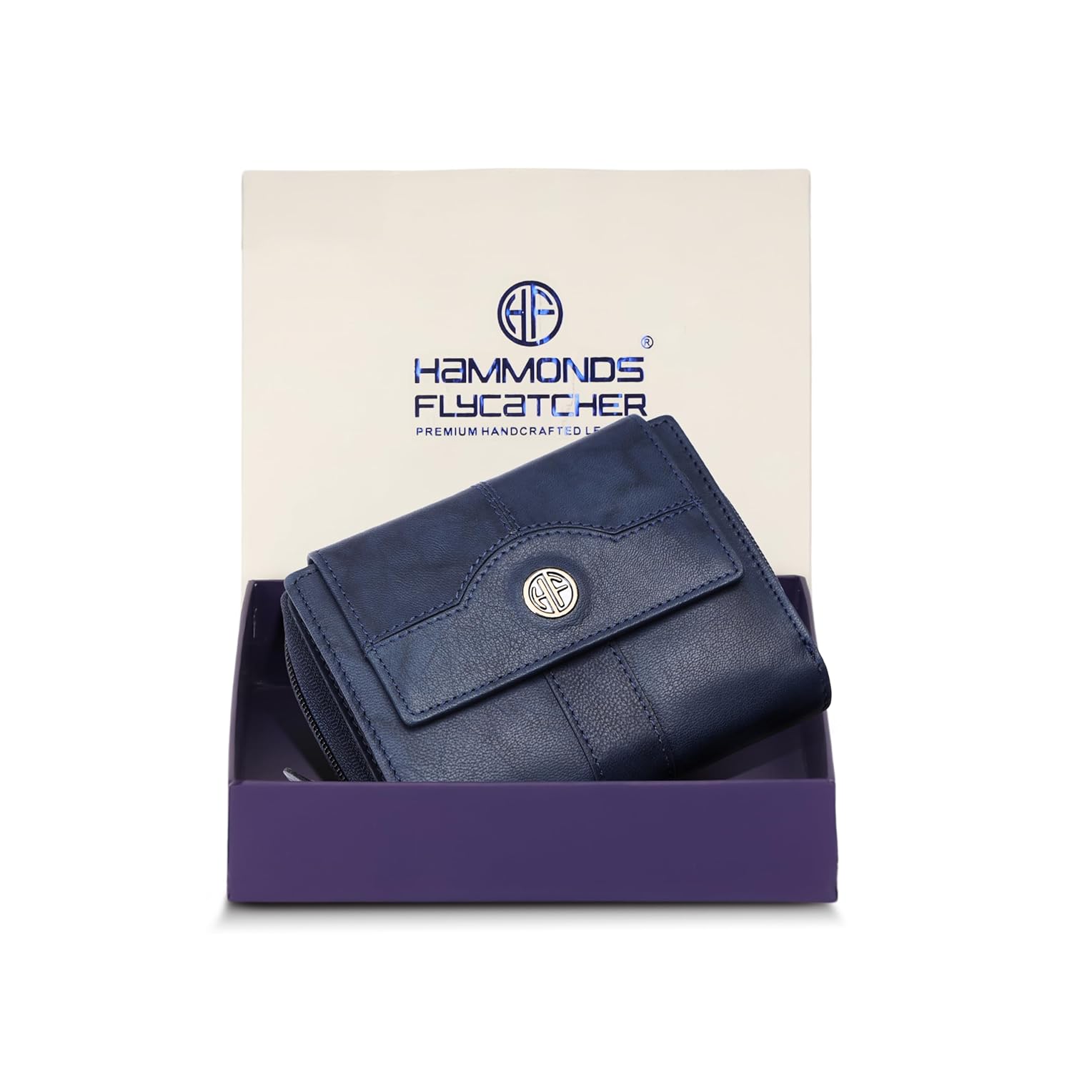 HAMMONDS FLYCATCHER Leather Ladies Wallet with 14 Card Slots - Clutch Purse for Women, Ladies Wallet for Women Stylish, Ladies Purse for Women Wallet, Gift for Womens - Brown