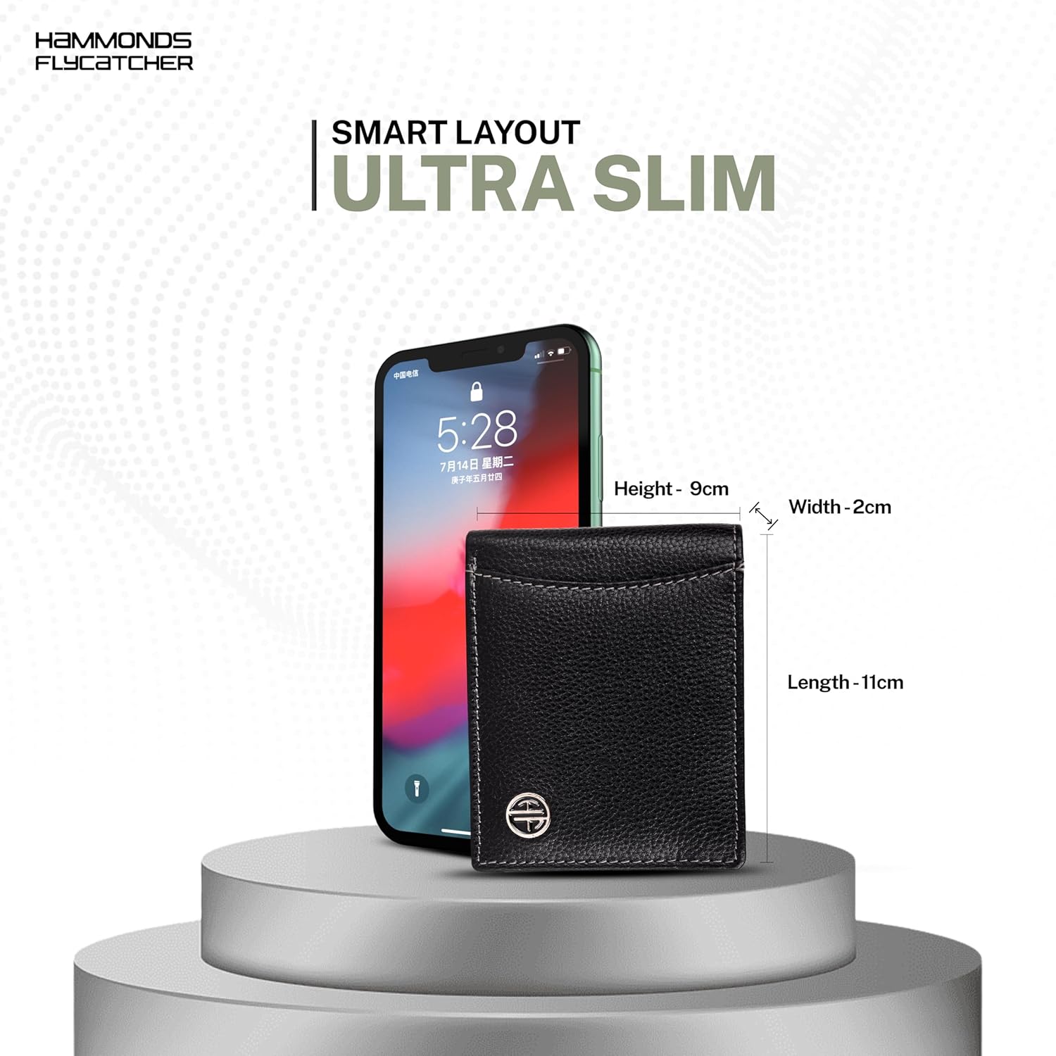 HAMMONDS FLYCATCHER Genuine Leather Slim Wallet for Men, Blue | RFID Protected Leather Wallets for Men | Men's Wallet - Image 4