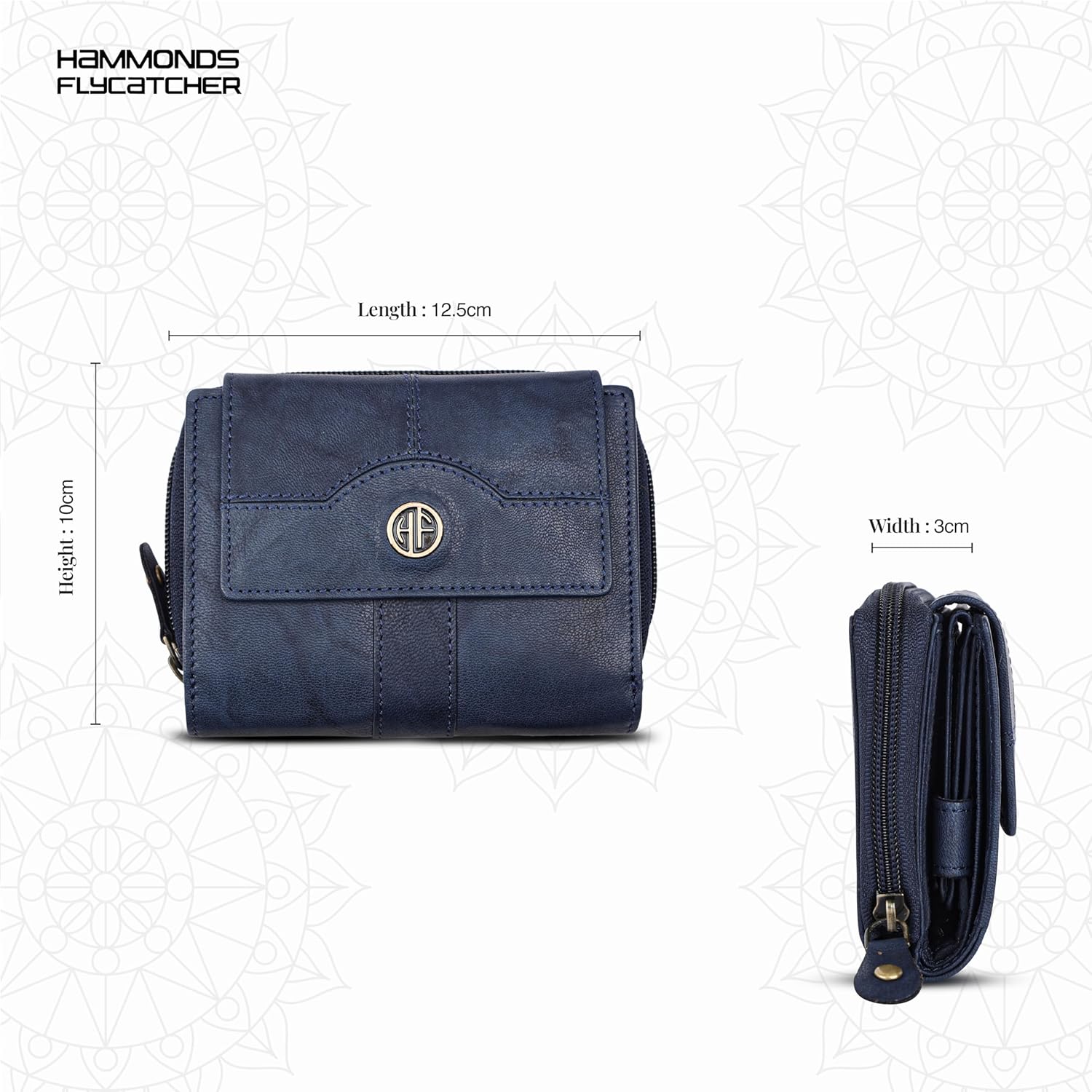 HAMMONDS FLYCATCHER Leather Ladies Wallet with 14 Card Slots - Clutch Purse for Women, Ladies Wallet for Women Stylish, Ladies Purse for Women Wallet, Gift for Womens - Brown - Image 5