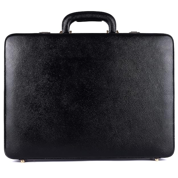 Hammonds Flycatcher Genuine Leather Black Briefcase - Image 8